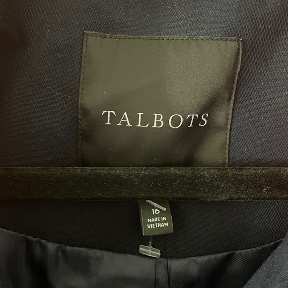 Talbots Trench Coat ASHLEY TWILL TAILORED COAT nautical size 16 New with tag - Picture 4 of 9